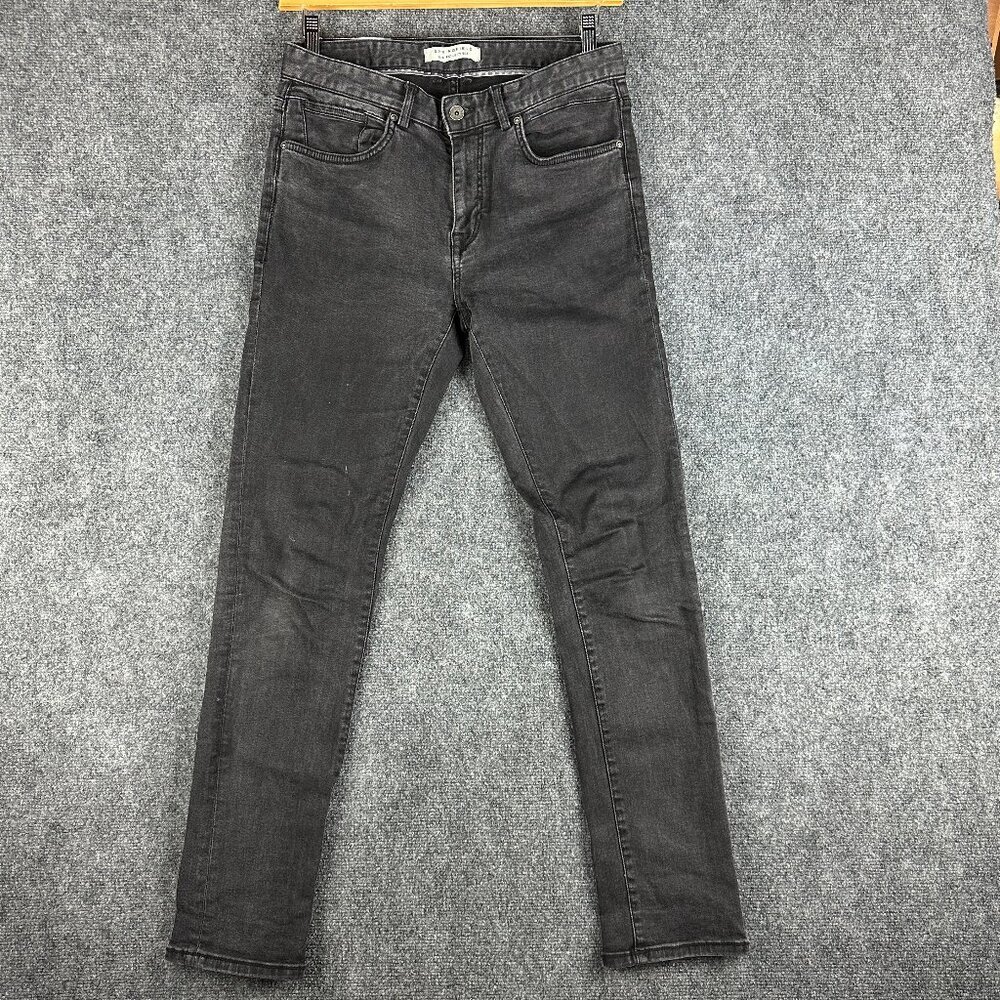 Springfield Jeans Mens 32  Slim Fit Black Wash Cotton Stretch Pockets